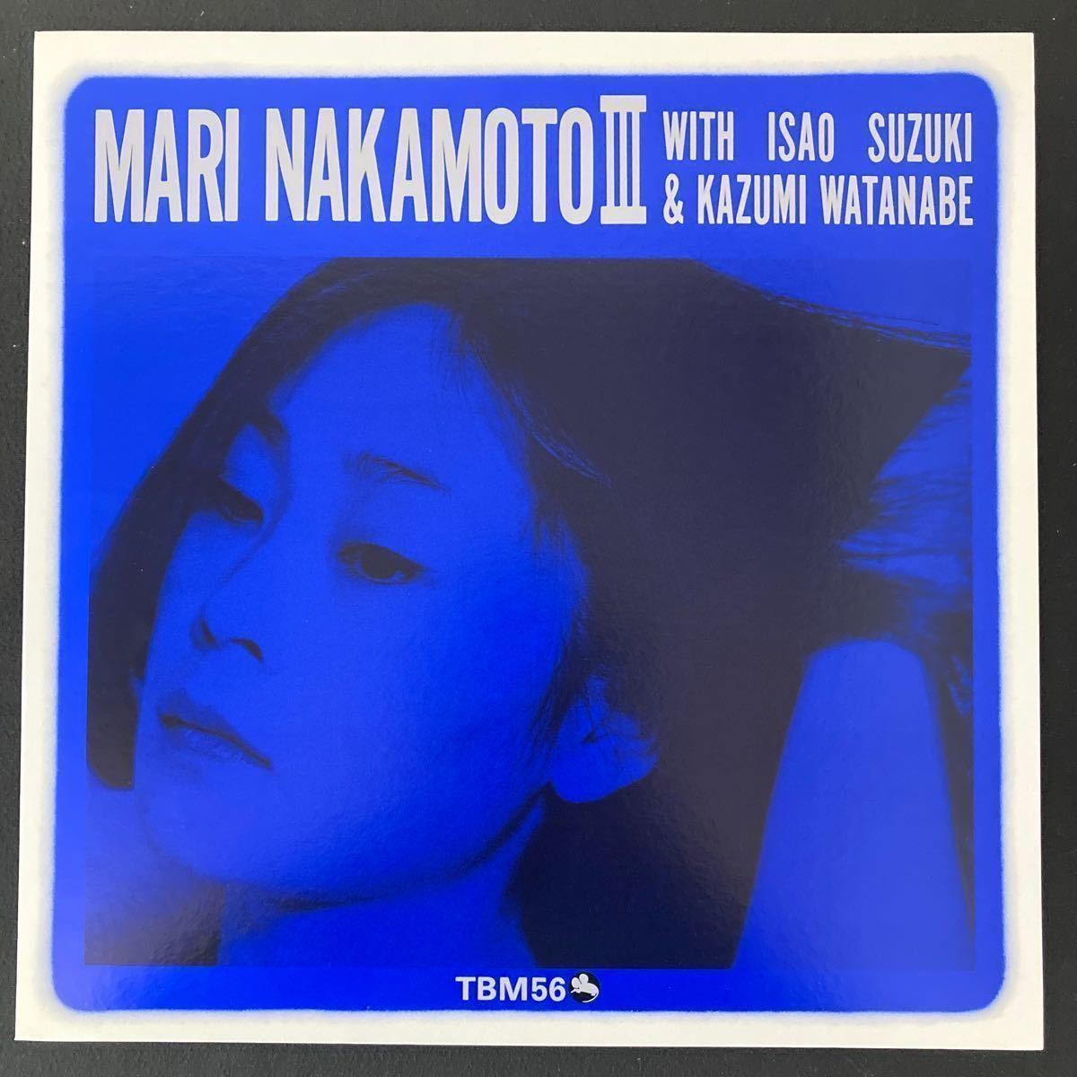 中本マリ III ⁄ LP 渡辺香津美 鈴木勲 白レーベル 見本盤 TBM-56 MARI