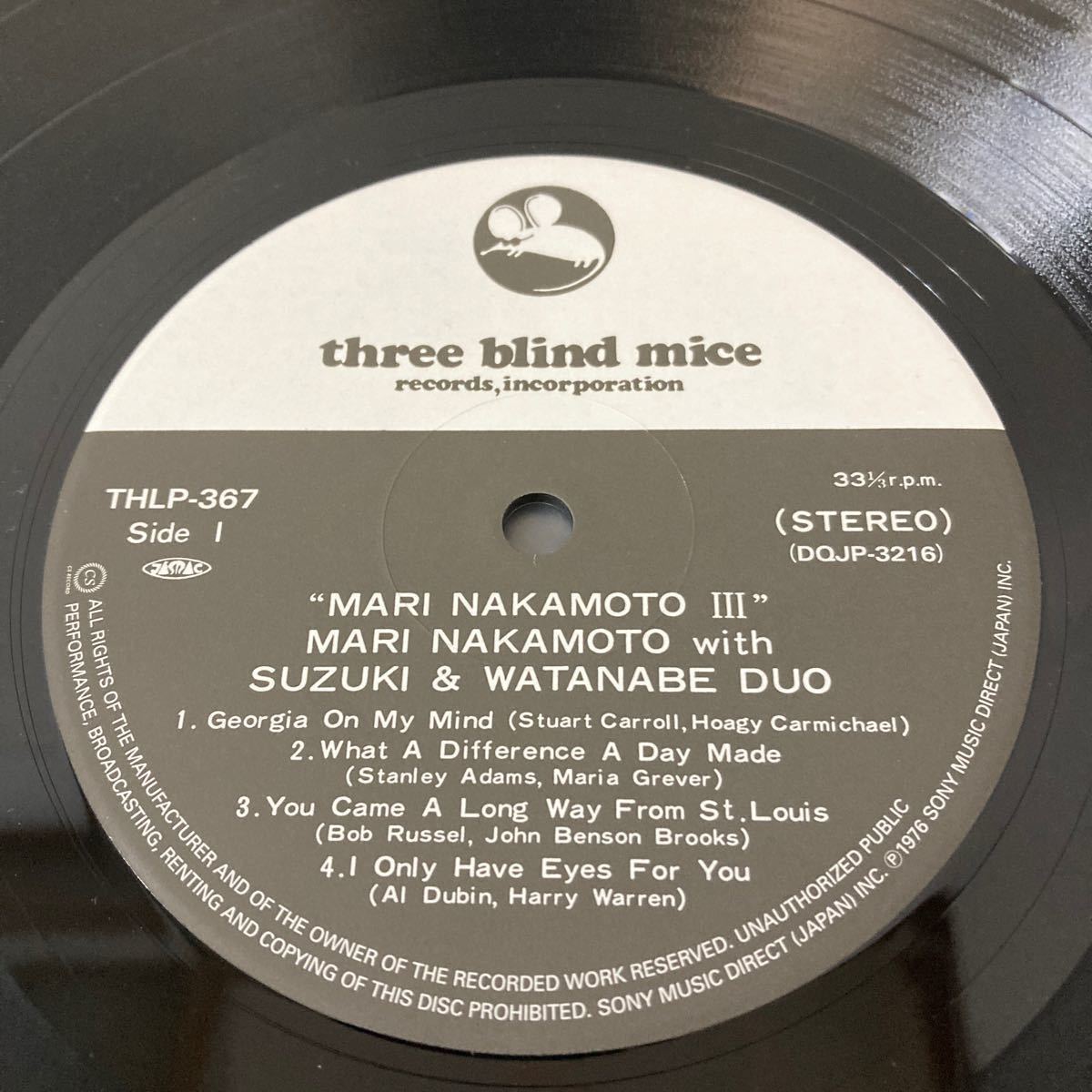 中本マリ III ⁄ LP 渡辺香津美 鈴木勲 白レーベル 見本盤 TBM-56 MARI