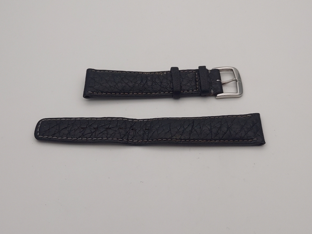 オメガ omega レザーベルト ブラックカラー 尾錠付 黒 純正品 1532