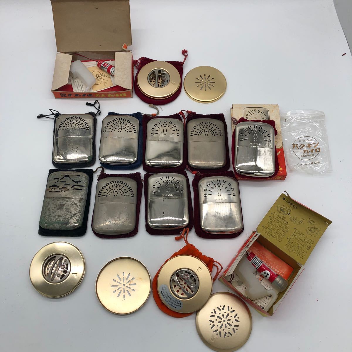 当時物 レトロ カイロ National 黄金カイロ ハクキンカイロ まとめて 現状品 携帯懐炉 白金懐炉(雑貨)|売買されたオークション情報 ...