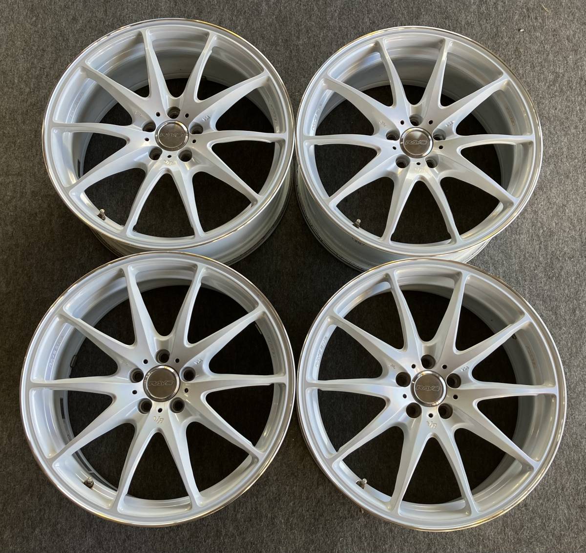 希少！限定カラー！RAYS VOLKRACING VR G25 18インチ 7.5J +48 5H 100 FORGED 4本 鍛造 86