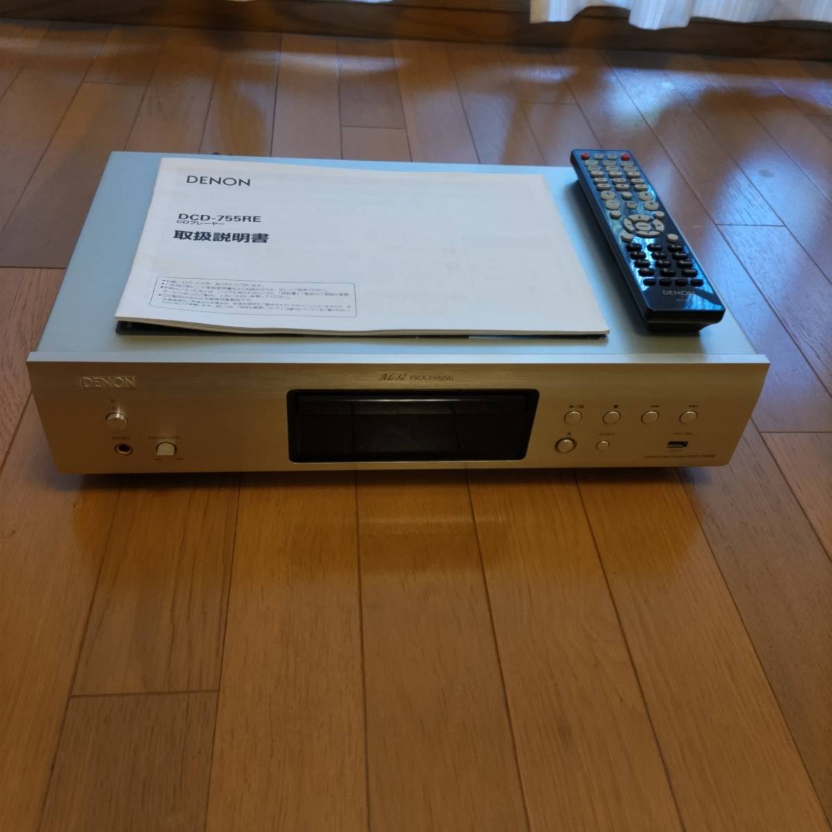 DENON/デノン DCD-755RE CDプレーヤー リモコン説明書付 シルバー 
