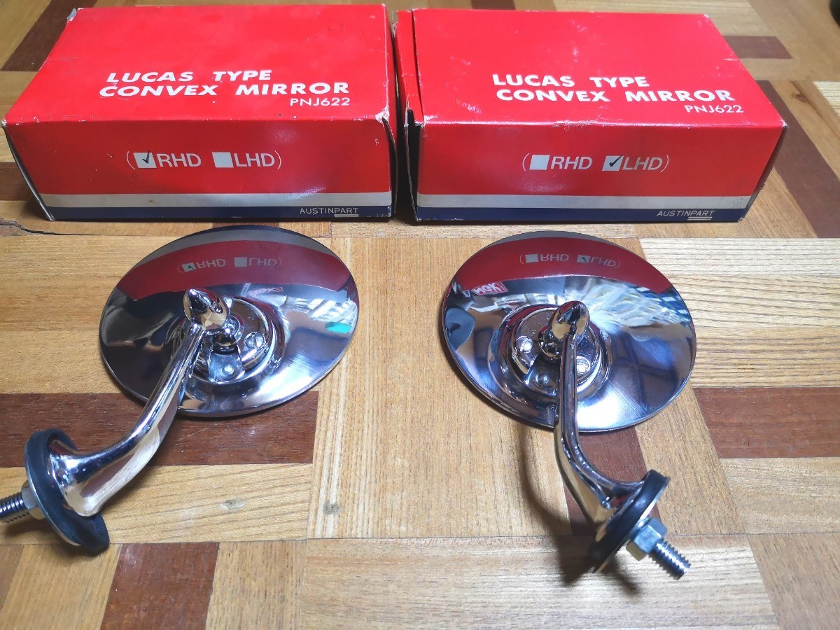 ★ルーカスタイプミラー★　ミニクーパー　クーパーS 旧車　汎用ミラー　英国車　オースチンミニ　ローバーミニ　モーリス　トライアンフ