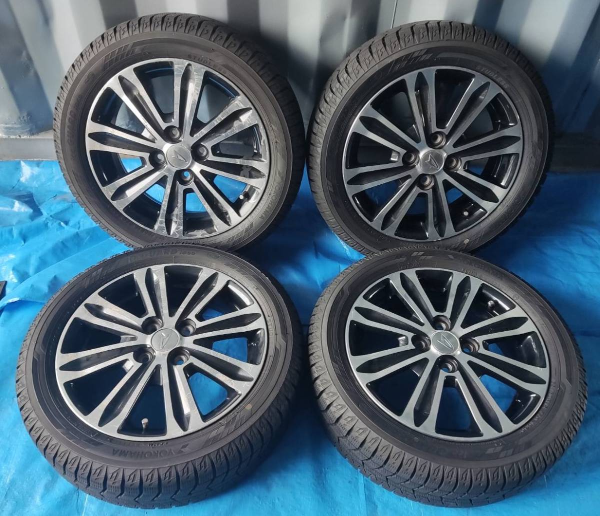 165/60R15 YOKOHAMA iceGUARD IG60【2017年】(DAIHATSU 純正) 15X4.5J ET45 4H/100 4本セット！キャストアクティバ等に