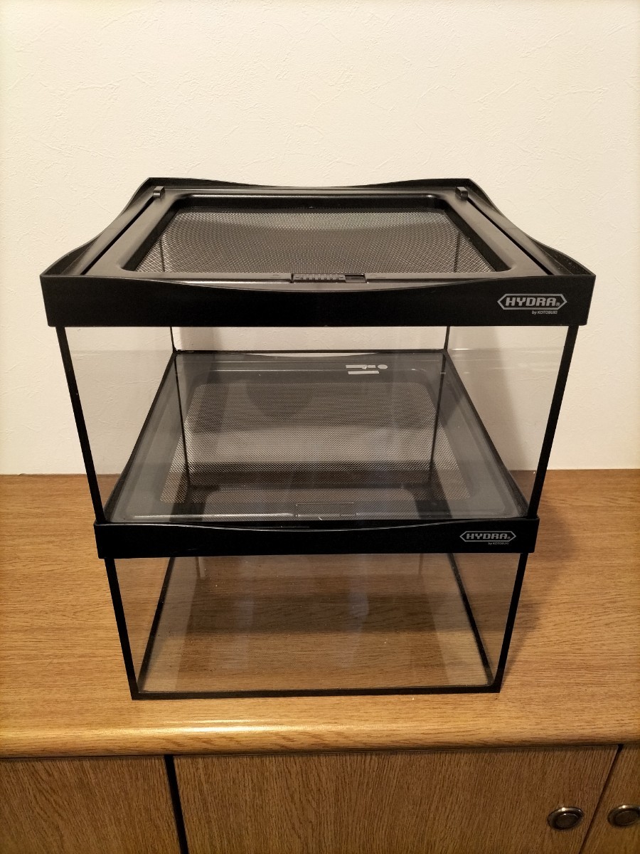 爬虫類ゲージ黒2つセット 爬虫類ケージ2個セット