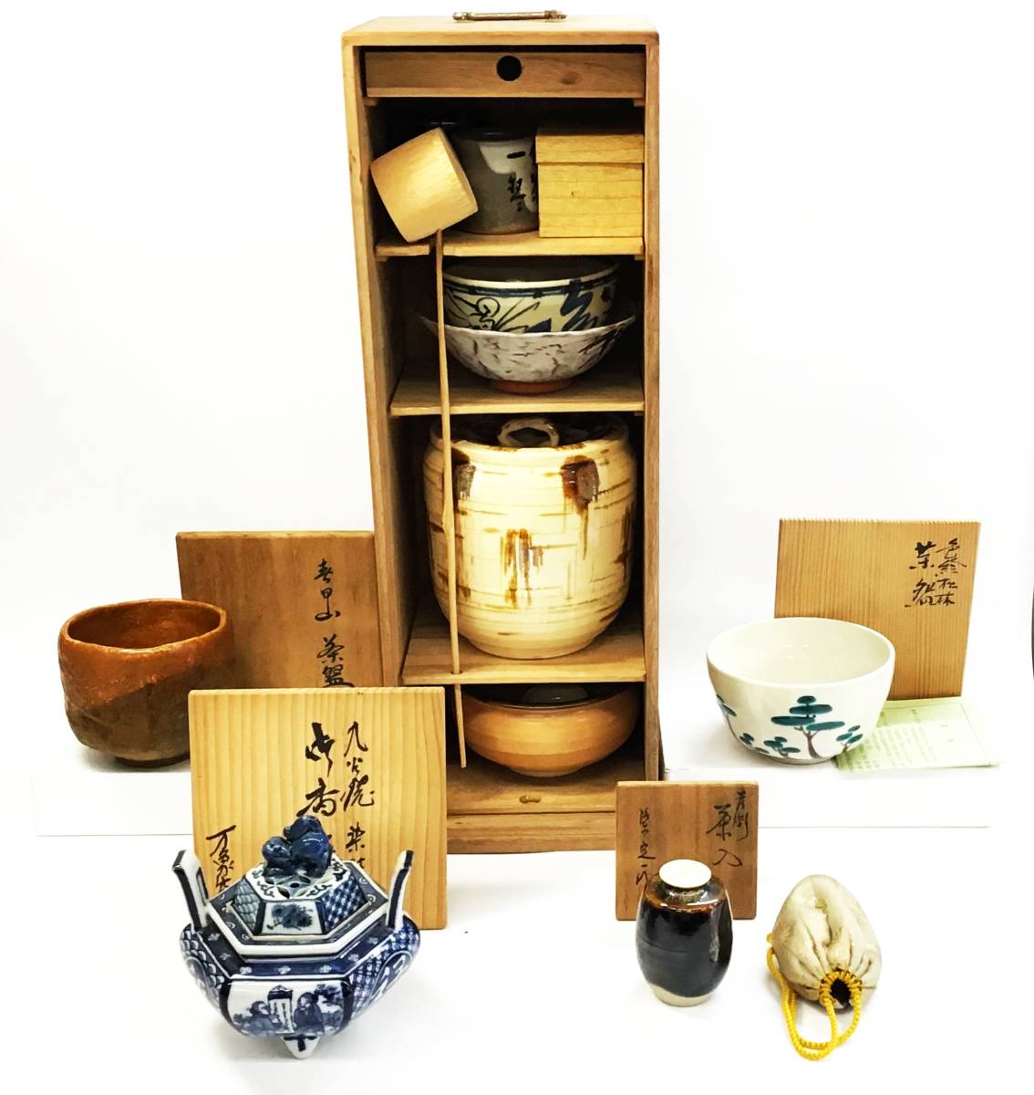 美術品・アンティーク・コレクション 未使用品 茶道具 旅箪笥 茶道