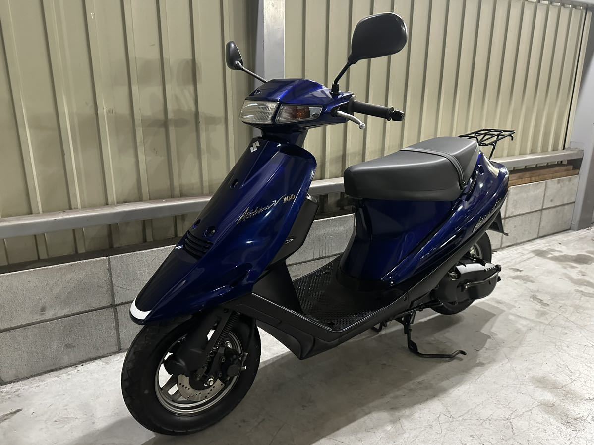 【自賠責令和6年8月】乗り出しok♪ スズキ/アドレスV100 /CE13A-131 *** /2352 km / 売り切り1円スタート♪土日引渡しOK♪