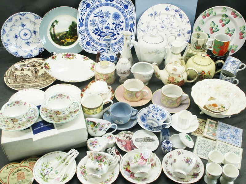 4265 洋食器 まとめて/ウェッジウッド ロイヤルウースター ミントン ノリタケ ナルミ ロイヤルコペンハーゲン 等 テーブルウェア ブランド