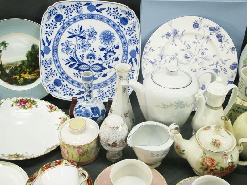 4265 洋食器 まとめて/ウェッジウッド ロイヤルウースター ミントン ノリタケ ナルミ ロイヤルコペンハーゲン 等 テーブルウェア ブランド