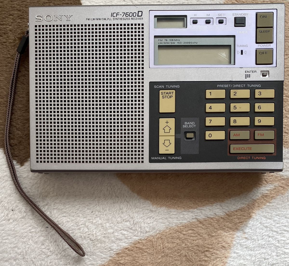 オーディオ機器 『ジャンク品』SONY ICF-7600D FM LW MW SW 本体