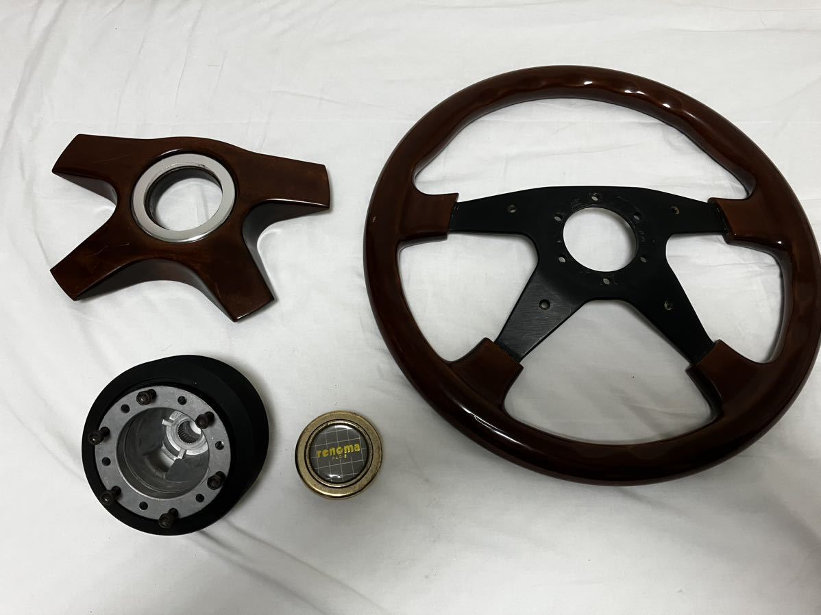 レノマ ステアリング ウッド ハンドル② italvolanti renoma PARIS