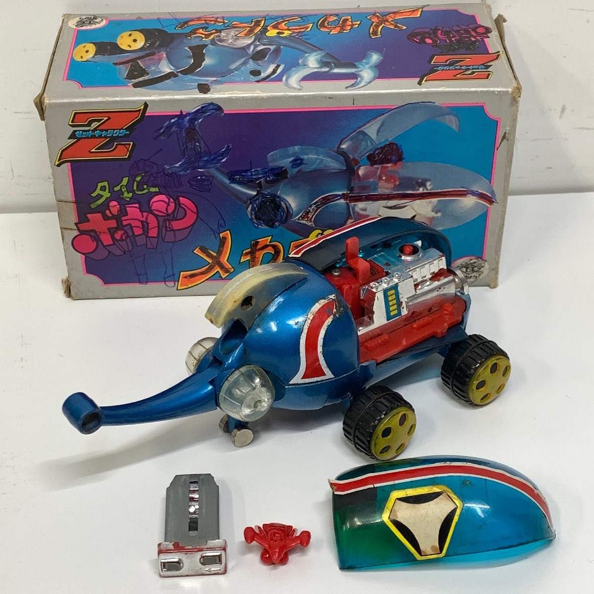 ジャンク】タカトク タイムボカン メカブトン／クワガッタン／チョロ坊