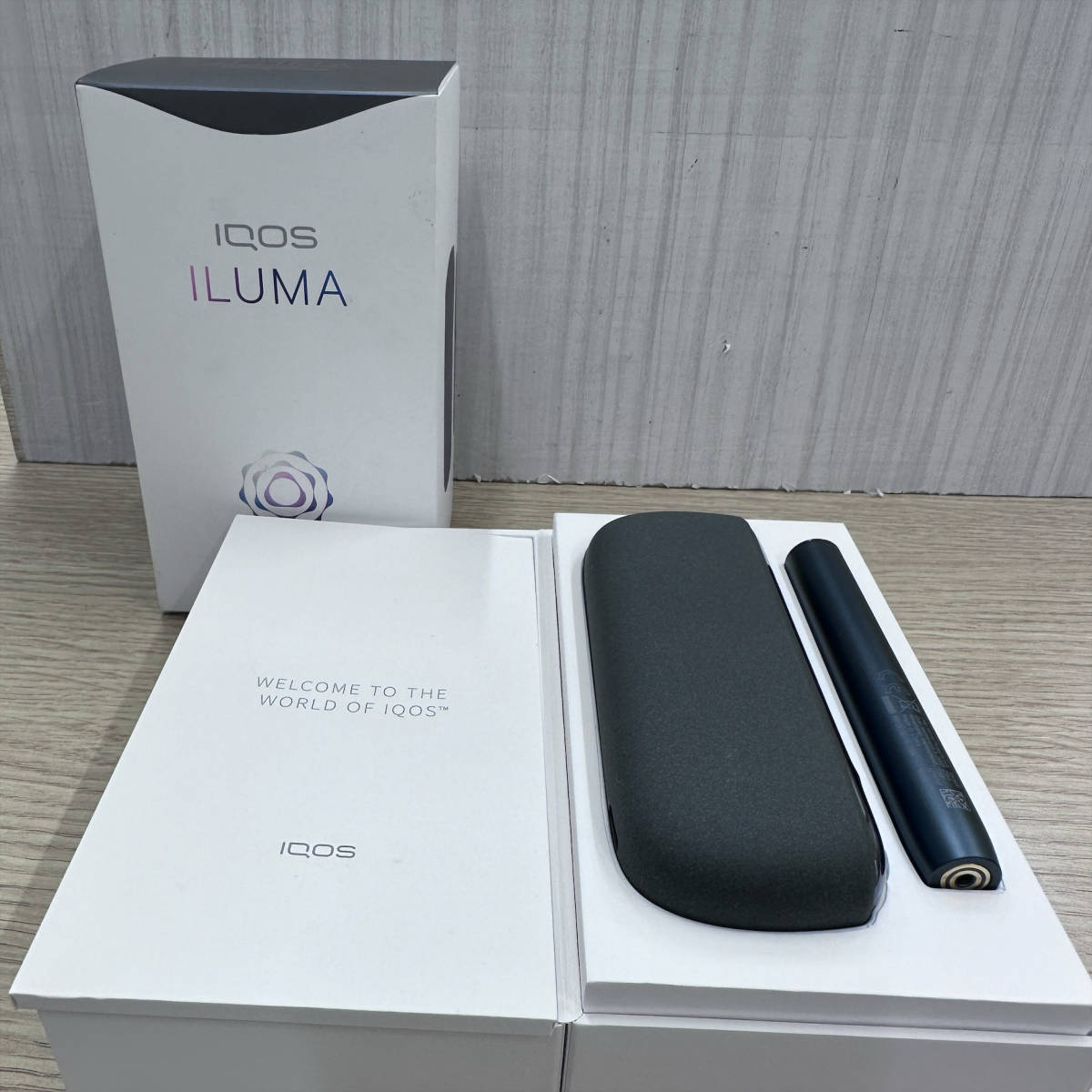 【#3349　IQOS　ILUMA　アイコス　イルマ　グレー　電子タバコ　画像判断　未使用品】