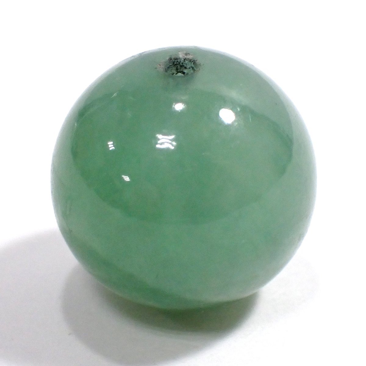 天然翡翠(ジェダイト)□22.238ct/ 日宝協鑑別付/ L0273/ ビーズ 