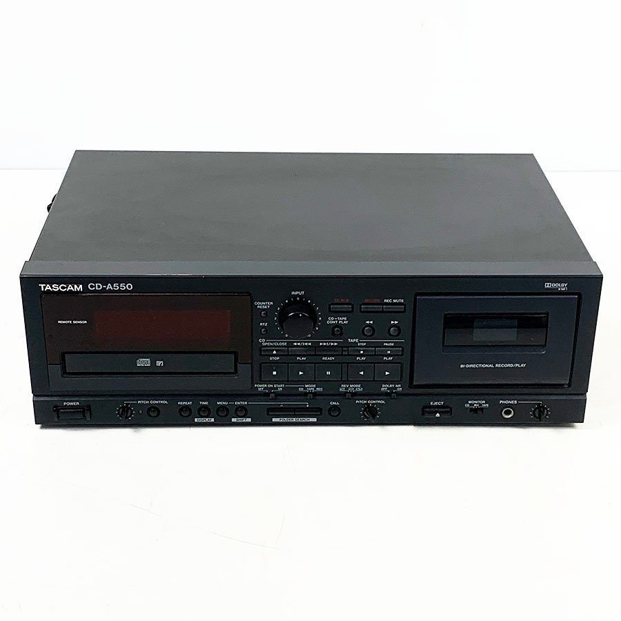 ジャンク扱い TASCAM タスカム カセット/CDプレーヤー CD-A550 2010年