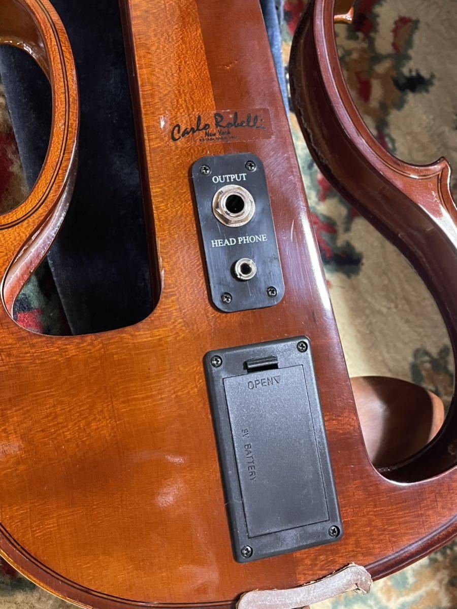 エレキ Vn カルロジョルダーノ EV-201 改造品 サイレントバイオリン