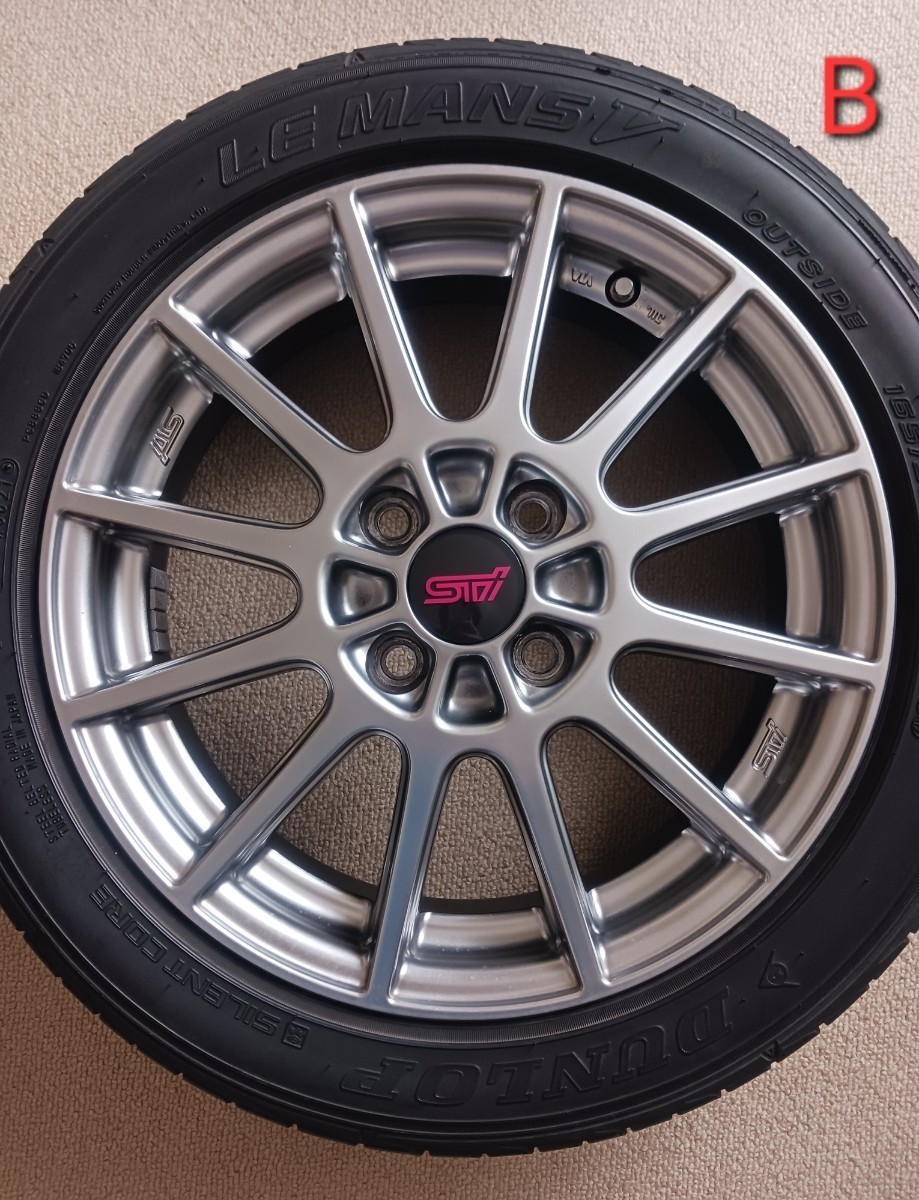 SUBARU STI 純正 4穴 4本セット 15インチ ENKEI 12本スポーク