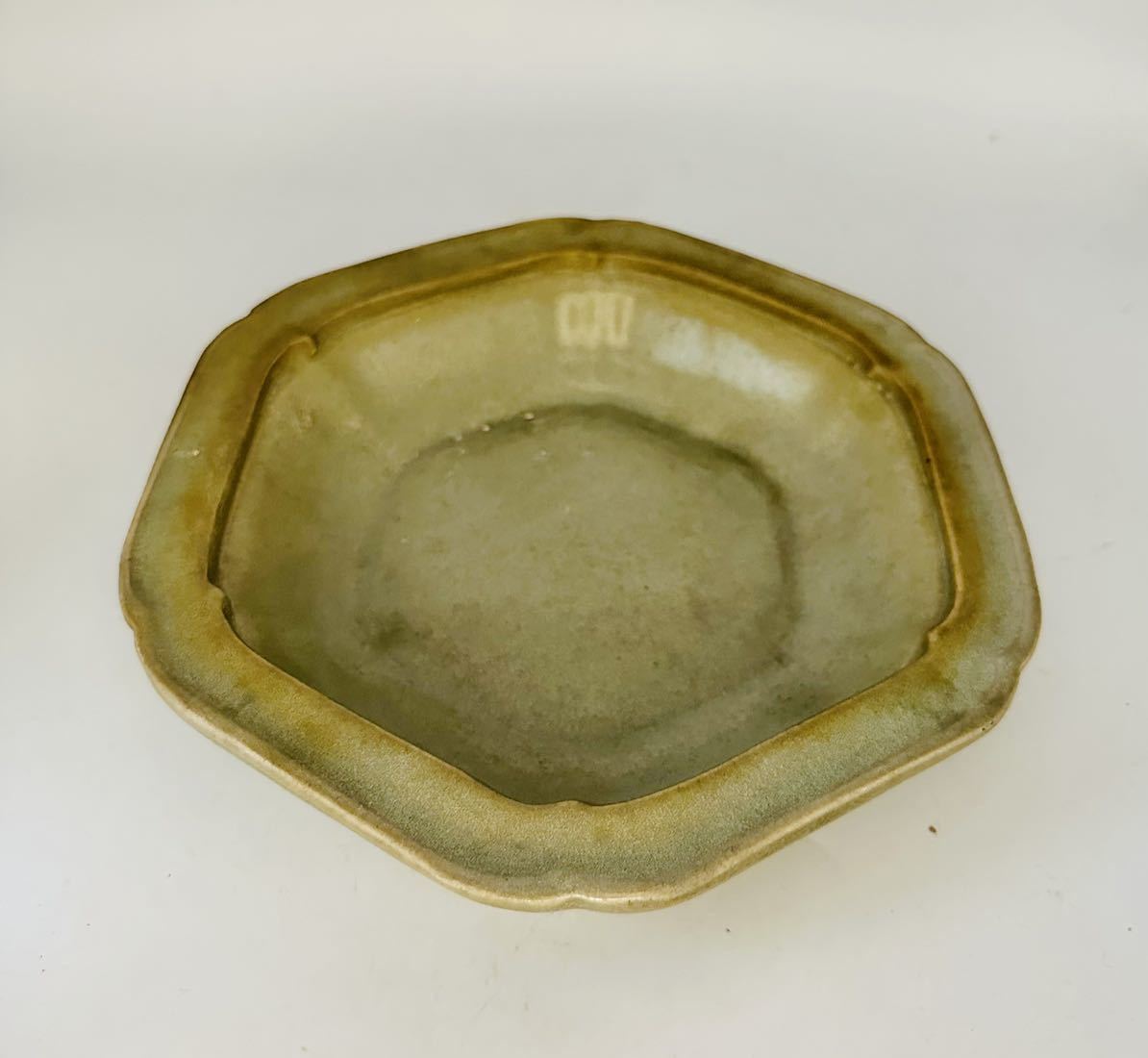 【未使用】黄瓷 菓子器 1 未使用】黄瓷 菓子器 1 【公式通販】