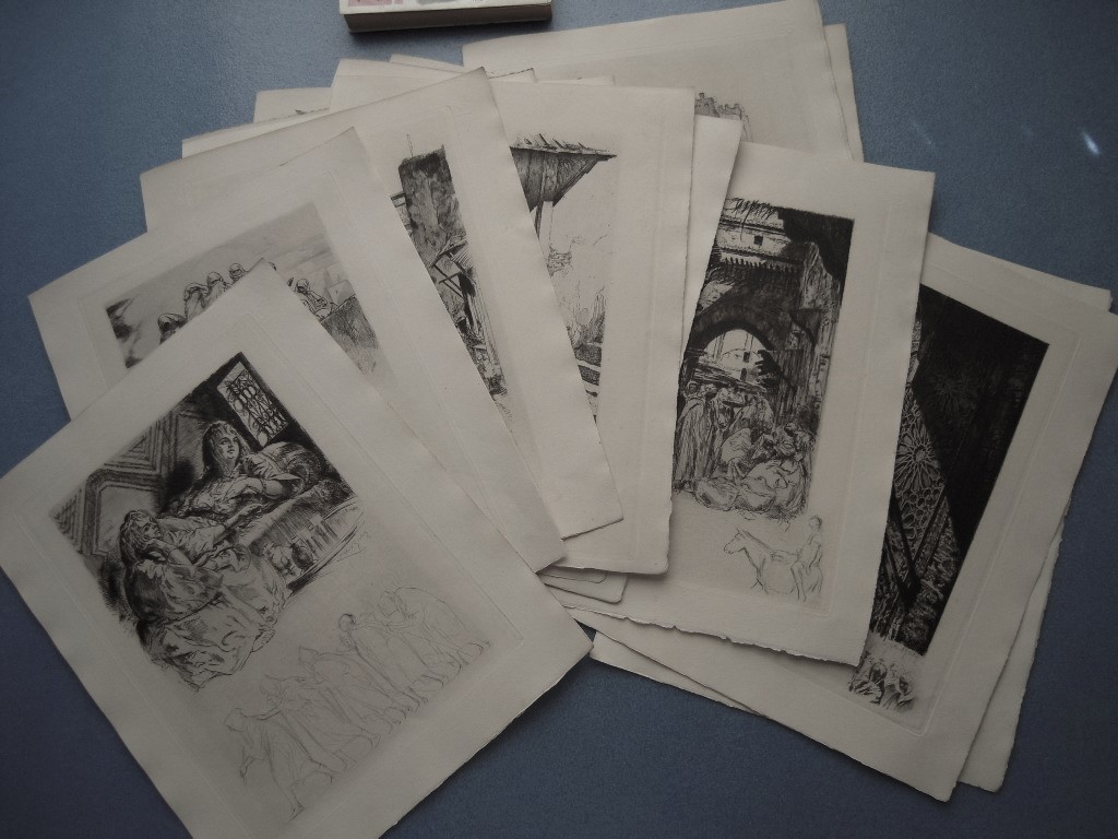 ロベル リッシュ銅版画16点 Crepuscule d