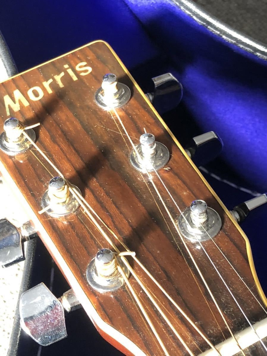 Morris アコースティックギター モーリス ハードケース付き ハード