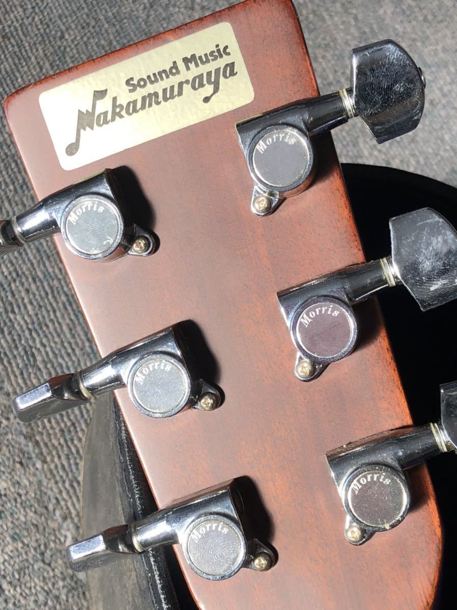 Morris アコースティックギター モーリス ハードケース付き ハード