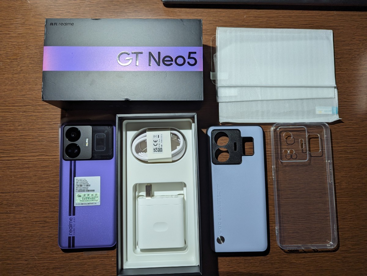 GT Realme Neo Color) UNBOXING ガルマックス ほぼ新品　Realme GT Neo5 パープル 12GB 256GB グローバルROM化 おまけ多数
