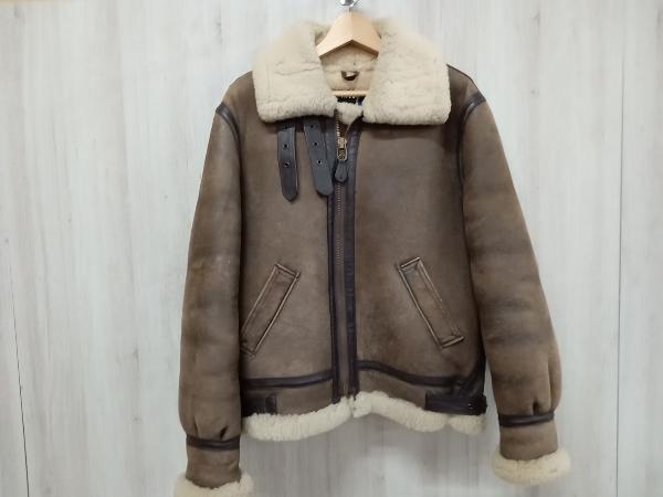 Schott ショット ムートンジャケット ブラウン SCHOTT AC-18606／BRW B-3SIZE:38 Mサイズ相当