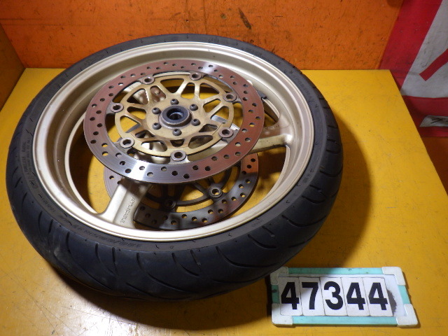  47344 ホンダ NC39-102 CB400SF HYPER VTEC '01 純正 フロントホイール 曲がり無 17&times;3.50(フロント)｜売買されたオークション情報、yahooの商品情報をアーカイブ公開 - オークファン ホンダ用