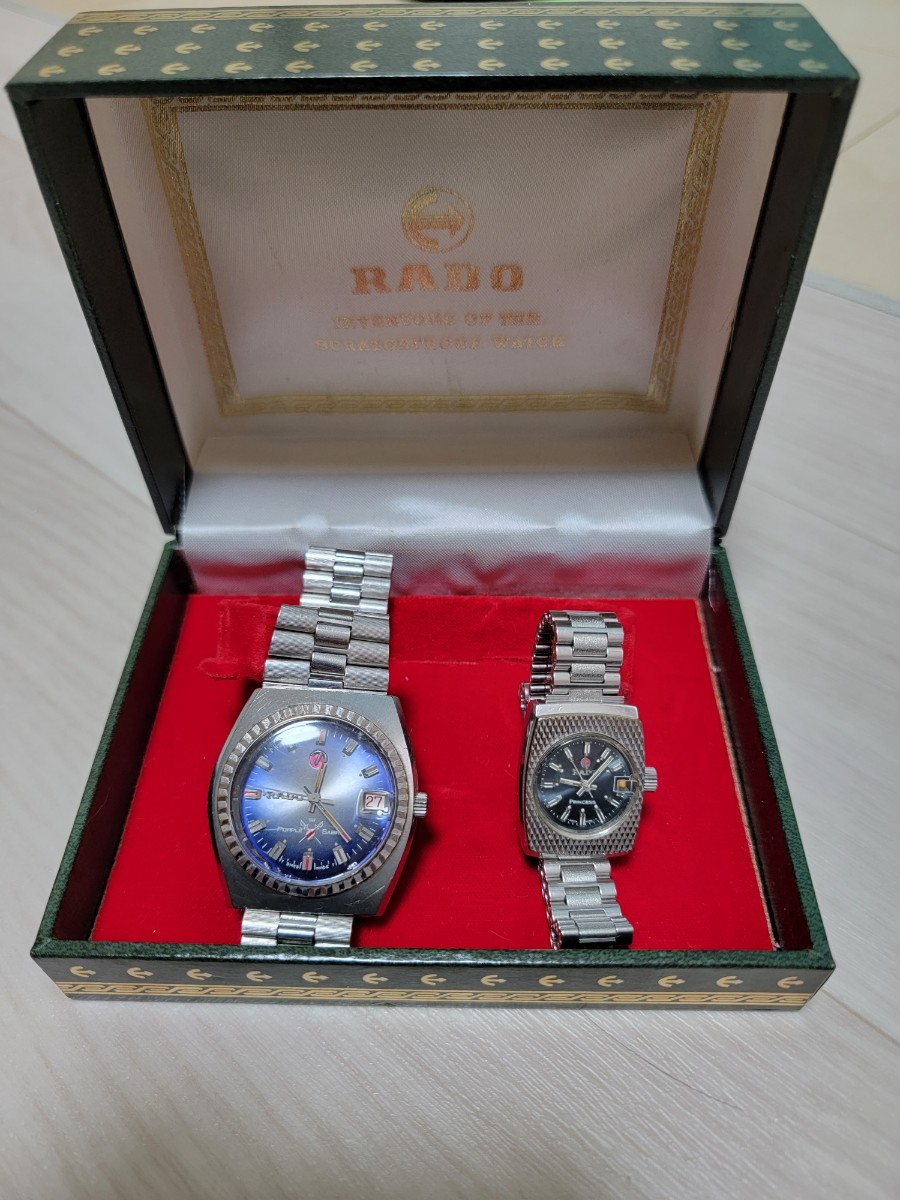 RADO PURPLE SABRE + PRINCESS 自動巻き機械式腕時計 ラドー ペア  