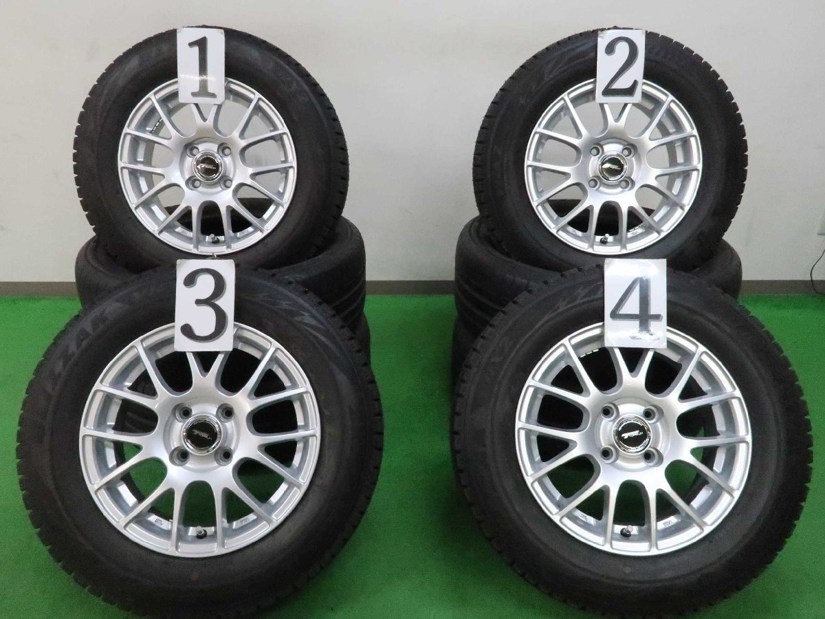 4本 社外 14インチ ホイール 5.5J+39 4H 100 スタッドレス 