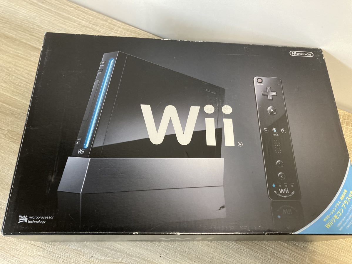 任天堂 Nintendo ニンテンドー Wii RVL-001 本体 ゲーム機 ブラック 黒　