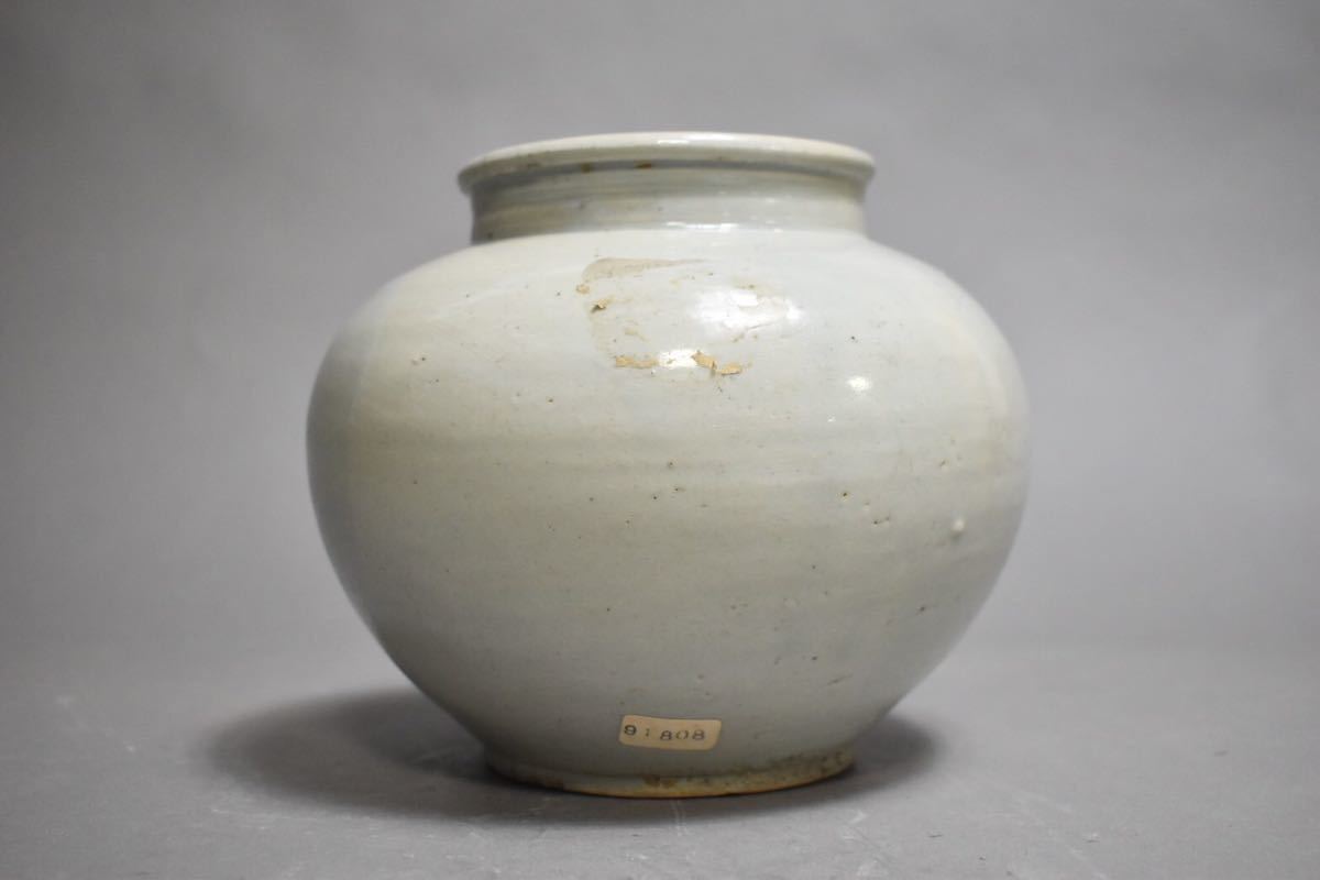 李朝 久2604 白磁 鉢 朝鮮美術 韓国 高麗 お得，新作登場 李朝白磁壺 