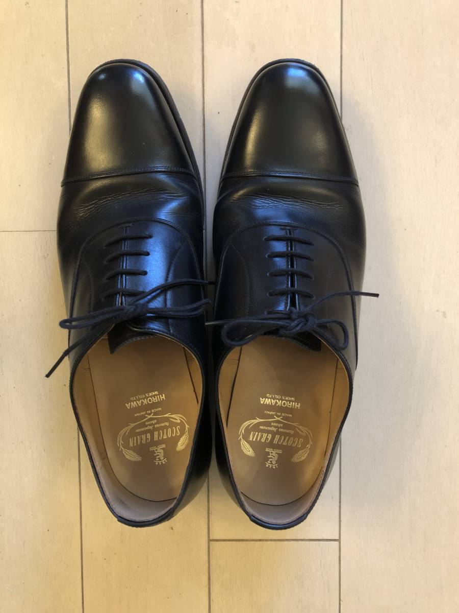 スコッチグレイン SCOTCH GRAIN ヒロカワ HIROKAWA レザー 黒 革靴