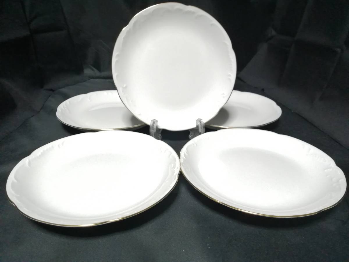 15CM 未使用◇自宅保管 大倉陶園 銘々皿 プレート 5枚セット OOKURA