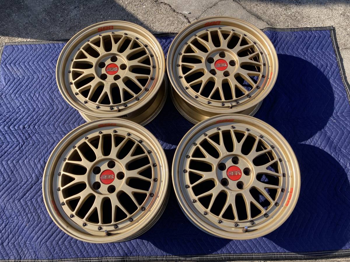 11】鍛造 BBS LM 17インチ 7.5J +48 PCD100 ホイール4本 LM090