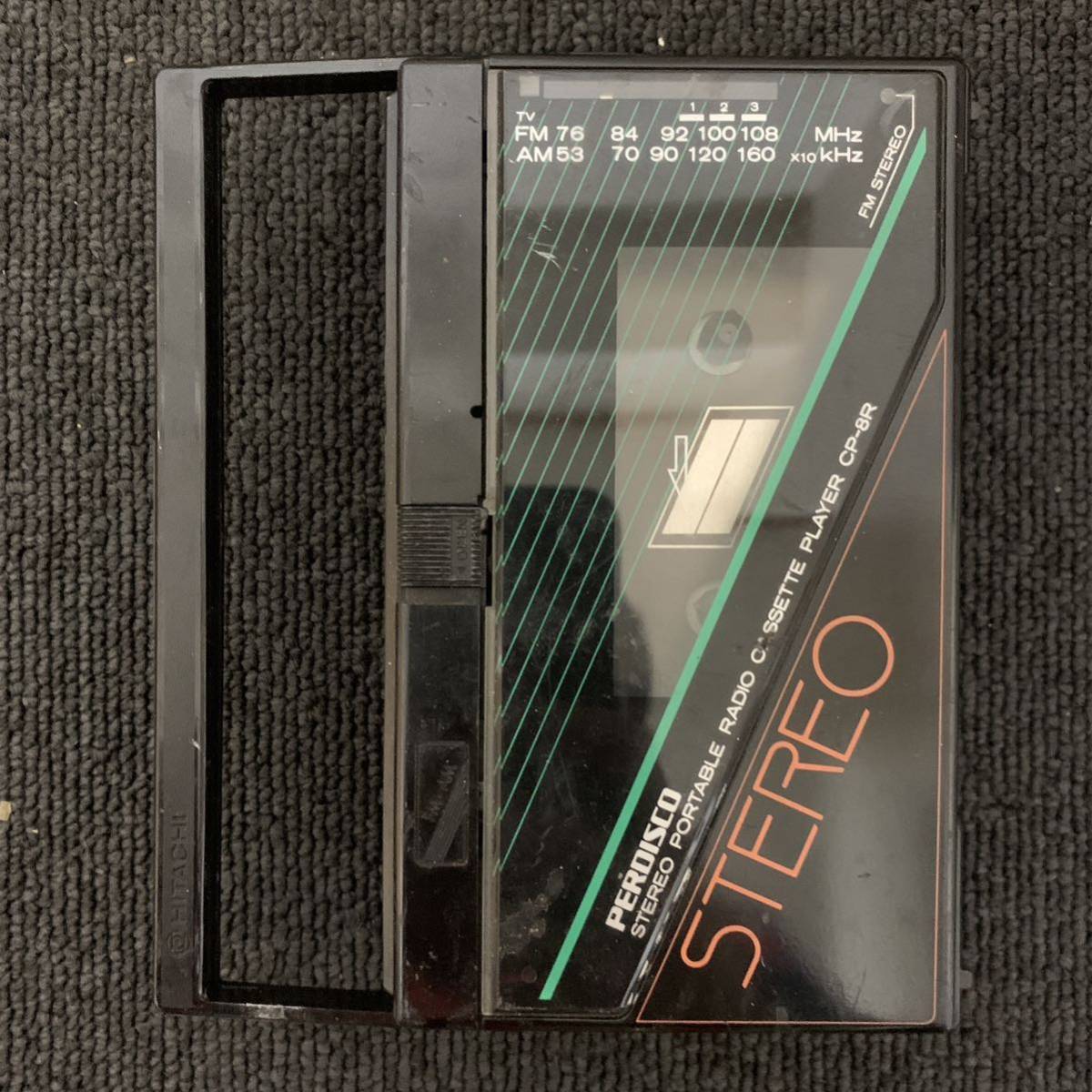 PERDISCO ポータブルカセットプレーヤー HITACHI CP-8R 2026年最新日立 