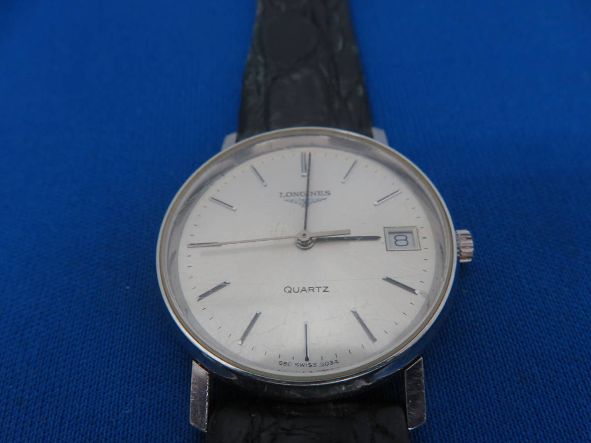 9133 ロンジン Longines シルバーカラー メンズ 腕時計 クォーツ 