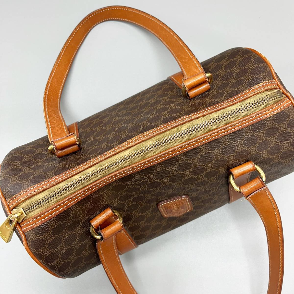 CELINE セリーヌ マカダム M95 ミニ ボストンバッグ オールドセリーヌ