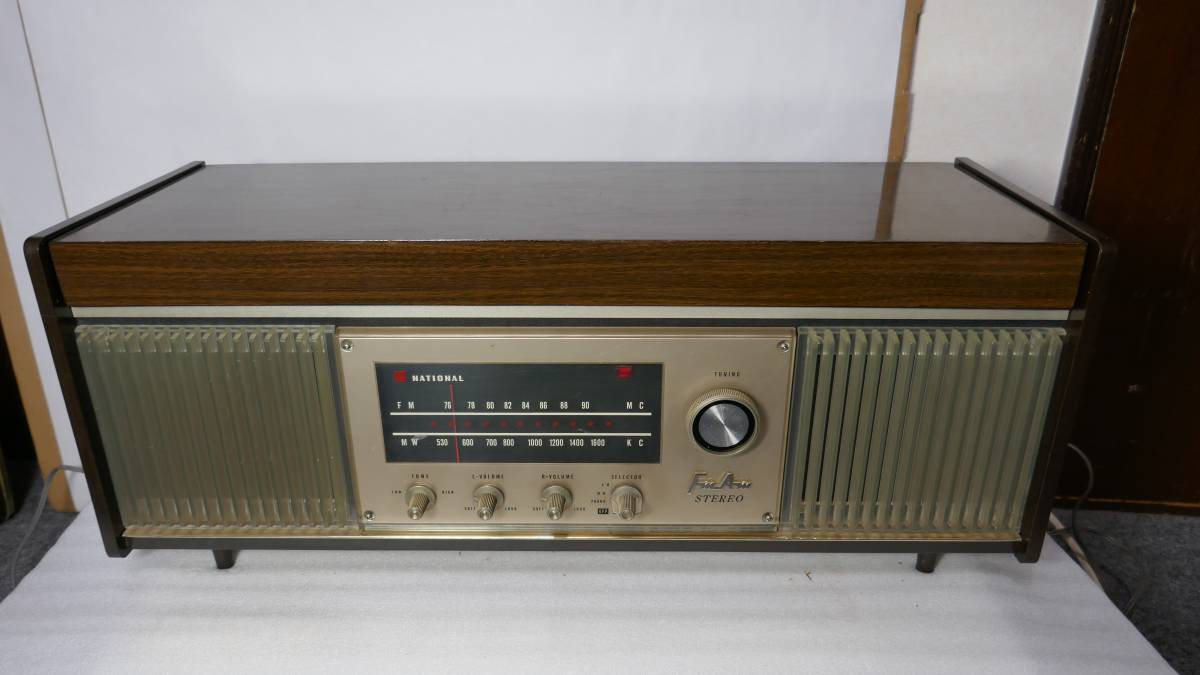 ナショナル National 真空管ラジオ SE-1350G レコードプレーヤー 卓上 