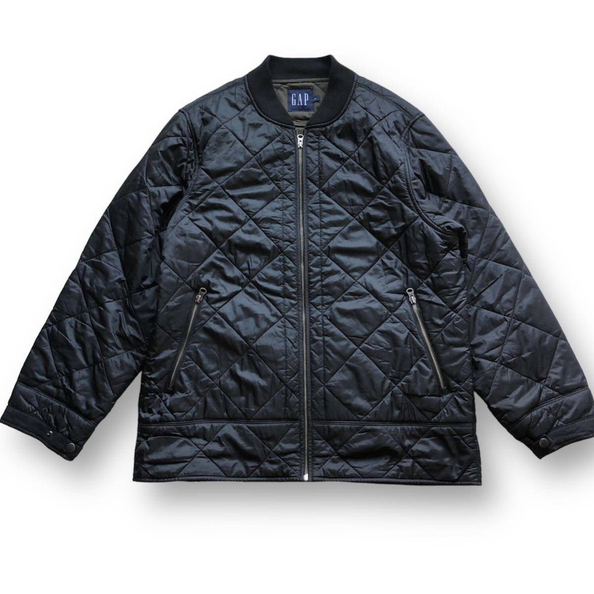 old gap 90s 00s オールド　ギャップ　キルティングジャケット 内側キルティングフリース　ミリタリー ジャケット　サイズL