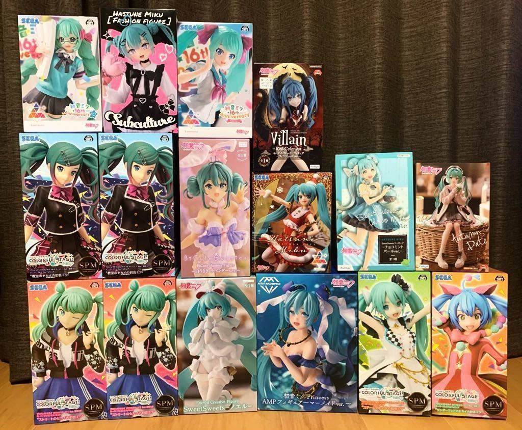 初音ミク　プライズフィギュア　14体　まとめ売り プライズフィギュア 初音ミク まとめ売り14種 タイトートイズ