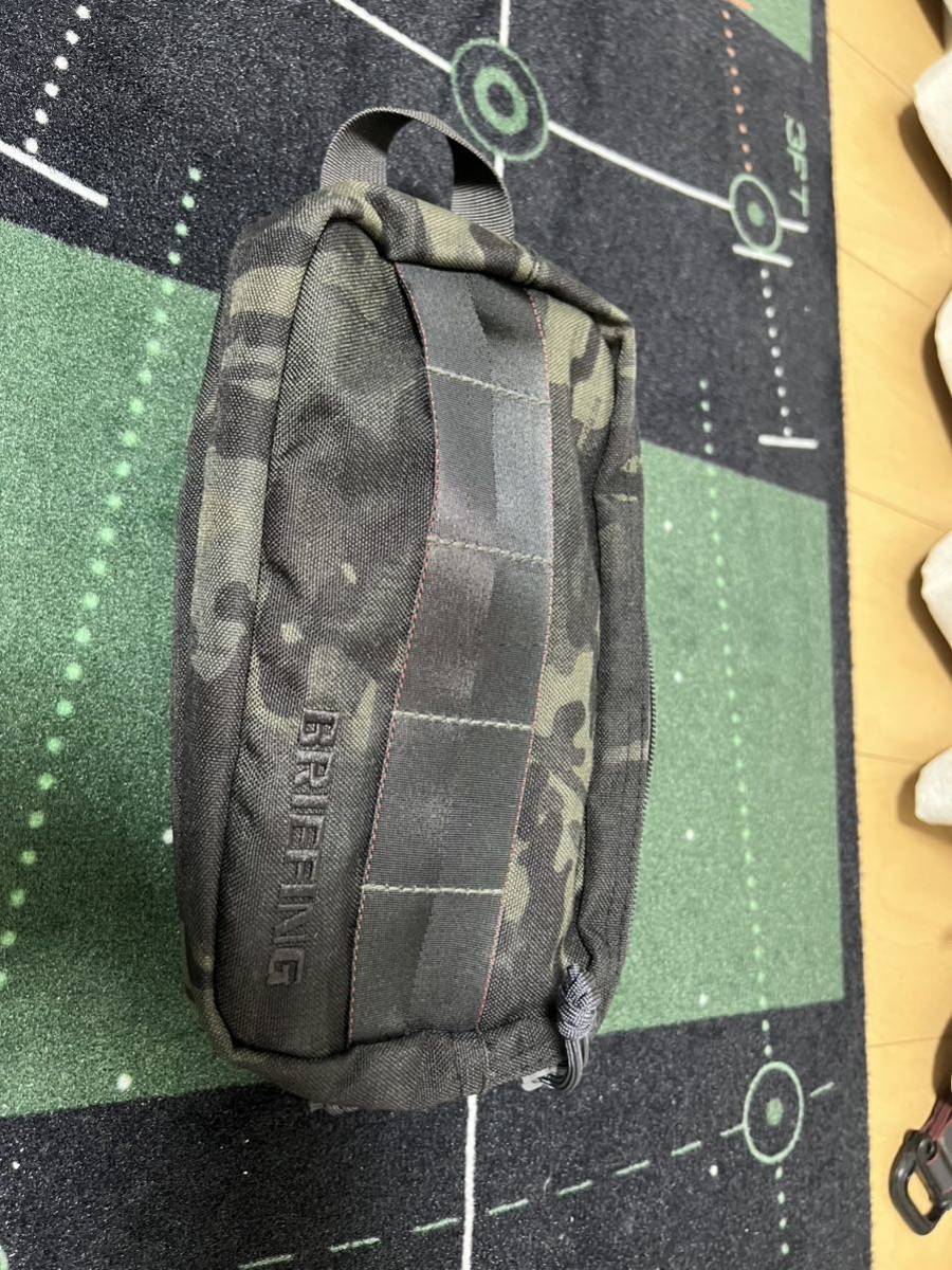 DOUBLE ZIP POUCH ブラックカモ