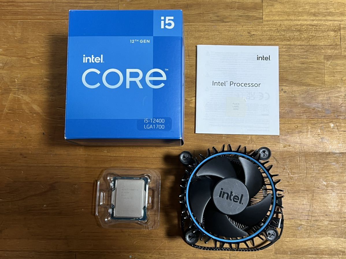 Intel Core i5 12400f + CPUクーラー Intel Core i5 12400F BOX CPU