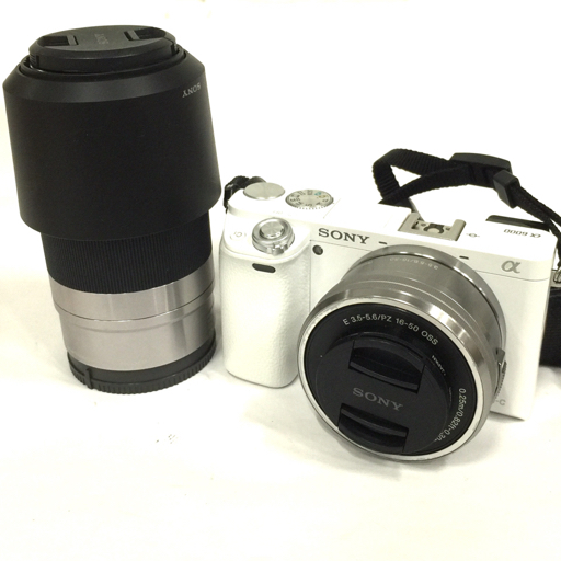 SONY E α6000 パワーズームレンズキット [シルバー 4.5-6.3⁄55 1円 SONY α