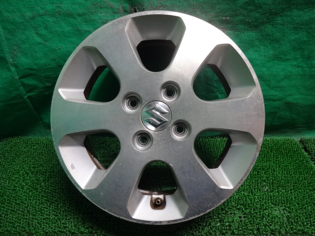 スズキ純正ワゴンR MH22S●14×4.5J +50 4H PCD100 中古ホイール1本●モ48 14インチ 純正 ワゴンR ＋45の通販 スティングレー(DBA−MH22S) 純正（タイヤ・ホイール｜車用品）：車