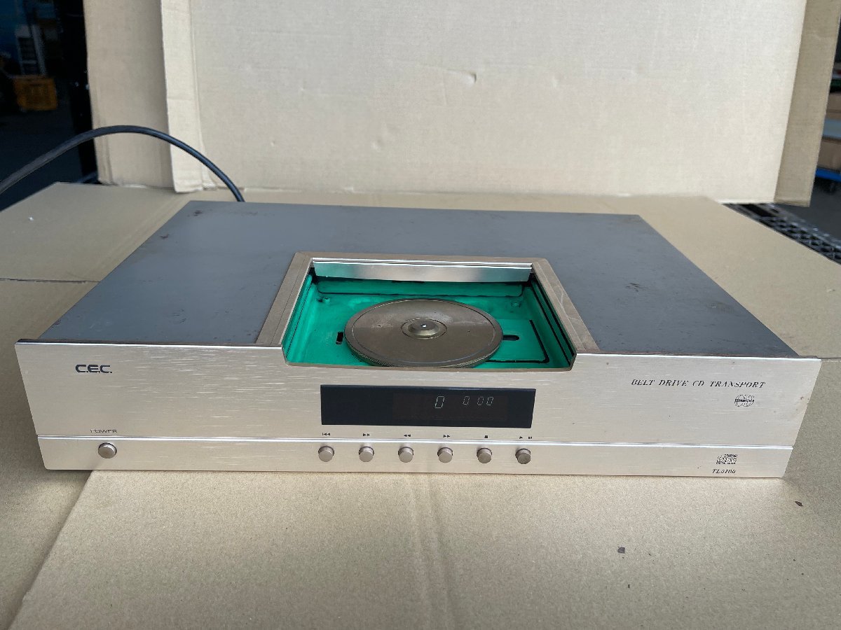 ジャンク 品 通電のみ確認 CEC シーイーシー ベルトドライブ方式CDプレイヤー TL5100 D19