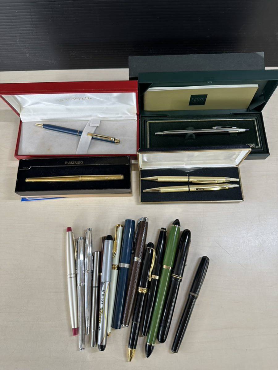万年筆　ボールペン　まとめ売り PARKER パーカー シェーファー CROSS コーチ PILOT 等 万年筆