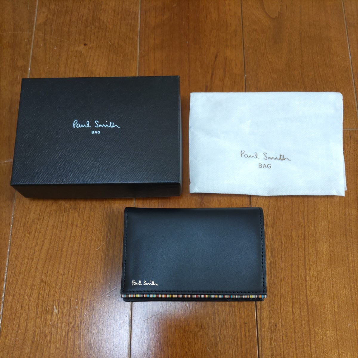 正規品　未使用　ポール・スミス　名刺入れ　カードケース　ネイビー　濃紺
