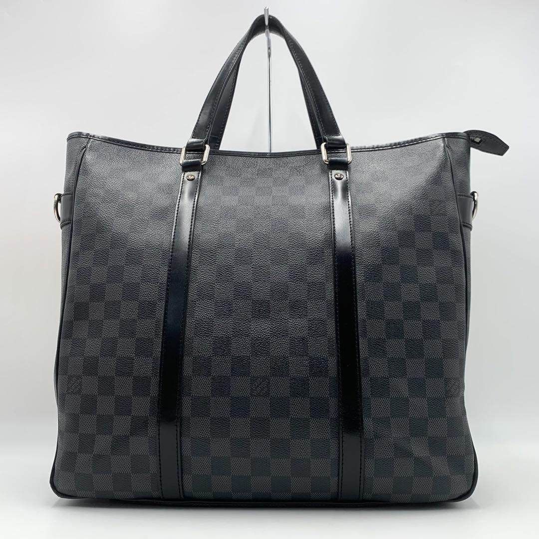 1円○美品○LOUIS VUITTON ルイヴィトン メンズ タダオPM ダミエグラ