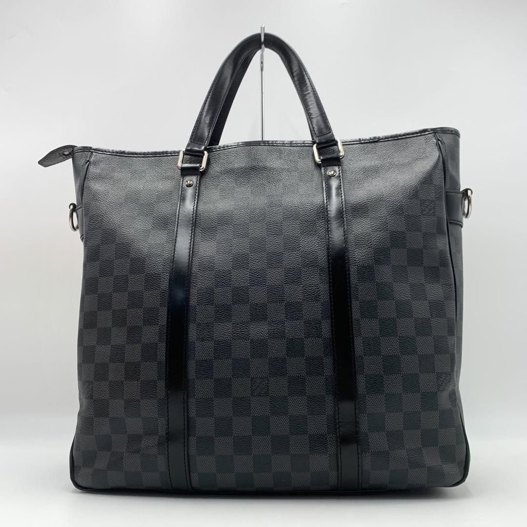 1円○美品○LOUIS VUITTON ルイヴィトン メンズ タダオPM ダミエグラ